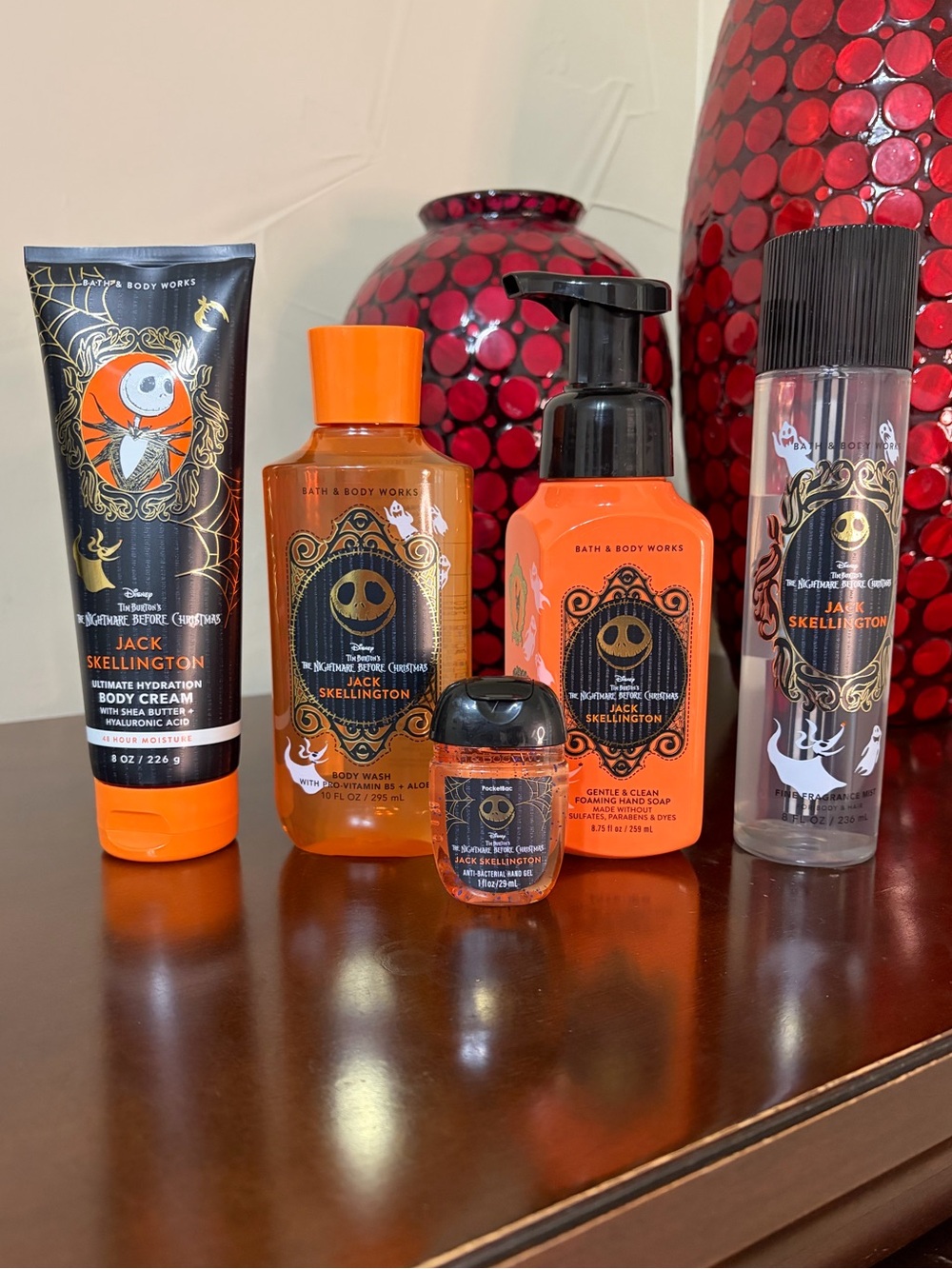 Bath & Body Works Jack Skellington 5 Piece Set Nightmare Before Christmas